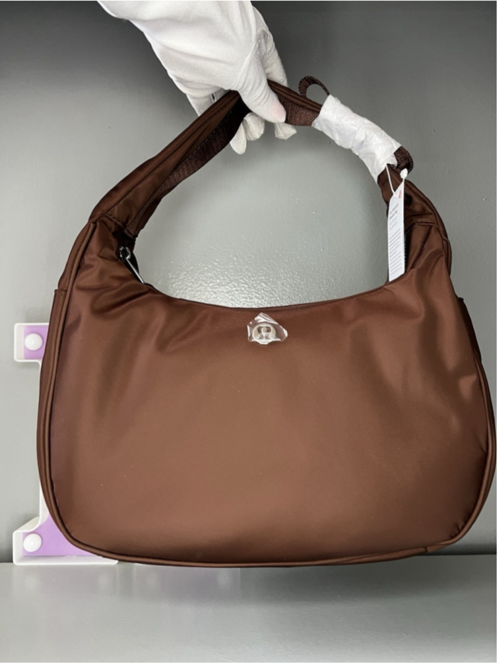 Lululemon City Essentials Shoulder Bag 4L Lava Cake/Silver